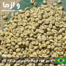 فروش و تحویل فوری دانه سبز قهوه عربیکا سانتوس برزیل گود کاپ – 1 تنی
