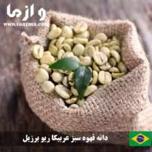 دانه قهوه سبز عربیکا برزیل ریو میناس بصورت عمده – 60 کیلویی