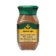 قهوه فوری گلد 50 درصد عربیکا و 50 درصد روبوستا کلاسیک