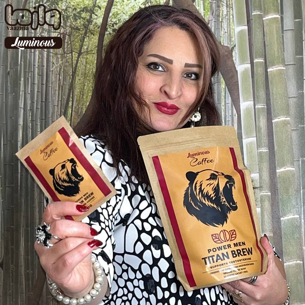 کافی بک قدرت مردانه و مخصوص ورزشکاران (تایتان) در تعداد 20 عدد کیسه 10 گرمی ترکیب قهوه عربیکا و لیبریکا